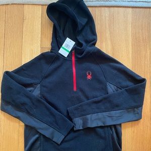 Spider Hooded Quarter-zip